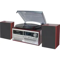 Roadstar HIF-8892D+BT (Bluetooth, Plattenspieler, 2x 4 W), Stereoanlage, Silber,