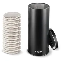 Xavax Kaffeepad-Dose für 20 Senseo-Pads u. Ä., Metall, Schwarz