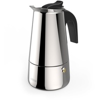 Xavax Espressokocher Edelstahl für 4 Tassen