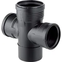Geberit Silent PP Abzweig 390665141 DN 125/110/110, 87,5Grad, 2-fach