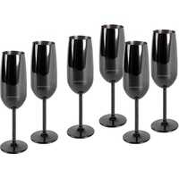 Echtwerk Champagnerglas, Edelstahl, Unzerbrechliche Gläser, Partygläser für Hochzeit/Geburtstag/Picknick, Geschenkset,