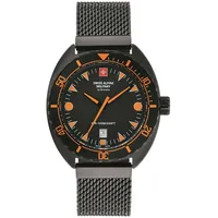 Swiss Alpine Military Herren Uhr Analog Quarz 7066.1179SAM Edelstahl