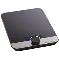 KitchenAid digitale Küchenwaage, Glas, Schwarz