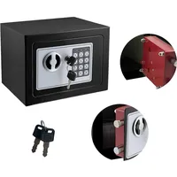 Santul Safe Wandtresor Wandsafe Schranktresor Geldschrank Möbeltresor Geldsafe Schwarz