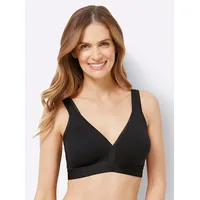 NATURANA Damen 86021 BH Undurchsichtige, schwarz, Baumwolle, B, 85