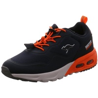 KangaROOS Herren KX-Raptor Low Sneaker, dk Navy/neon orange, 38