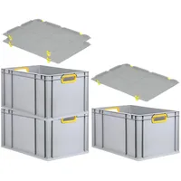 Proregal Eurobox NextGen Color mit Auflagedeckel & Schiebeschnappverschlüsse HxBxT
