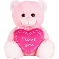 Brubaker Teddy Plüschbär mit Herz Pink - I Love