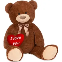 Brubaker XXL Teddybär 100 cm mit „I Love You“
