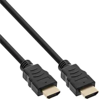 InLine HDMI-Kabel mit Ethernet, Stecker / Stecker, schwarz /