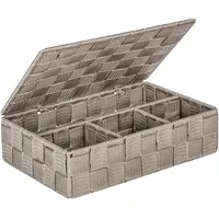 Wenko Badorganizer Adria mit Deckel Klein Taupe