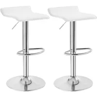 Woltu Barhocker 2er Set, Drehbar Thekenhocker, Barstühle, Höhenverstellbar,