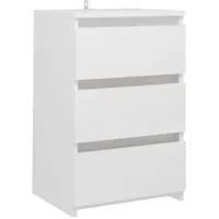 VidaXL Nachttisch 40 x 35 x 62,5 cm Weiß