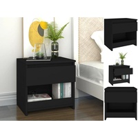 VidaXL Nachttisch Schwarz 40x30x39 cm Holzwerkstoff