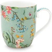 Pip Studio Jolie Flowers Blue Becher 0,145 l Silber