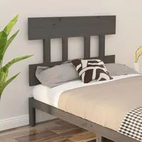 VidaXL Kopfteil Grau 93,5x3x81 cm Massivholz Kiefer