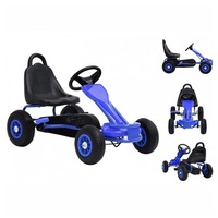 VidaXL Pedal Go-Kart mit Luftreifen Blau