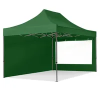 TOOLPORT Faltpavillon Pavillon 3x4,5m - mit 2 Seitenteilen (Panoramafenster)