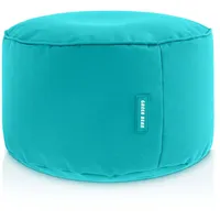 Green Bean Sitzsack-Hocker, Türkis, Textil, Füllung Styroporkugeln, Rund, 45x25x45