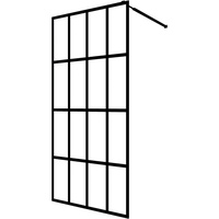 VidaXL Duschwand für Walk-in Dusche Mattes Sicherheitsglas 90x195 cm