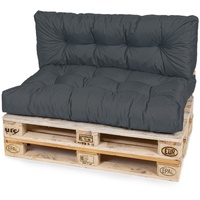 TexDeko Garden Palettenkissen 120x80x18cm wasserabweisend gesteppt Sitzauflage für Europaletten,