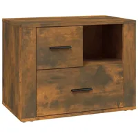 VidaXL Nachttisch Räuchereiche 60x36x45 cm Holzwerkstoff