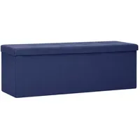 VidaXL Sitzbank Faltbar Blau 110 x 40 x 48