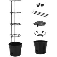 VidaXL Tomatentopf Anthrazit Ø29,5x115 cm Polypropylen
