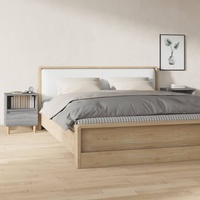 VidaXL Nachttische 2 Stk. Grau Sonoma 40x35x50 cm