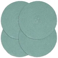 VidaXL Tischsets 4 Stk. Uni Grün 38 cm Rund
