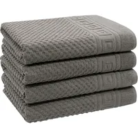 ZOLLNER Handtuchset 4-tlg. grau