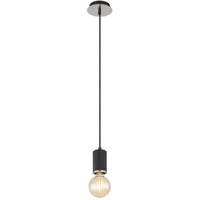 GLOBO Joseba Hängeleuchte Schwarz Matt, Metall 160cm 54032-1HB