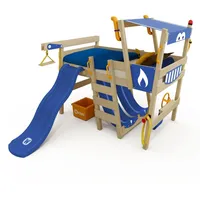 Wickey Kinderbett Hochbett CrAzY Smoky mit Rutsche Hausbett 90