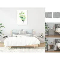 VidaXL Nachttische 2 Stk. Grau Sonoma 40x39x40 cm