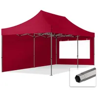 TOOLPORT 3x6m - mit 2 Seitenteilen (Panoramafenster) Premium Dach