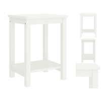 VidaXL Nachttisch Weiß 35x30x47 cm Massivholz Kiefer