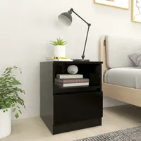 VidaXL Nachttisch Schwarz 40x40x50 cm Holzwerkstoff