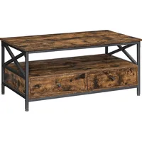VASAGLE Couchtisch braun 100,0 x 55,0 x 45,0 cm