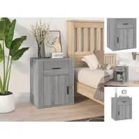 VidaXL Nachttisch Grau Sonoma 50x36x60 cm Holzwerkstoff