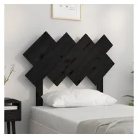 VidaXL Kopfteil Schwarz 92x3x81 cm Massivholz Kiefer