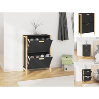 VidaXL Schuhschrank 57,5 x 33 x 80 cm schwarz