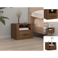 VidaXL Wand-Nachttisch Braun Eichen-Optik 50x36x40 cm