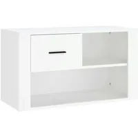 VidaXL Schuhschrank Weiß 80x35x45 cm Holzwerkstoff