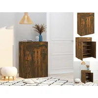 VidaXL Schuhschrank Räuchereiche 60x35x84 cm Holzwerkstoff