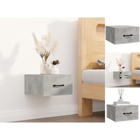 VidaXL Wand-Nachttisch Betongrau 35x35x20 cm