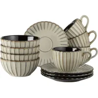 Mäser Confino Frühstücksset 12-tlg. beige/braun