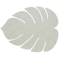 Lind DNA Tischset Monstera Recyceltes Leder Hippo Olive Grün,