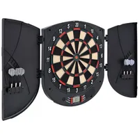 VidaXL Elektrische Dartscheibe mit Darts Schwarz Polypropylen