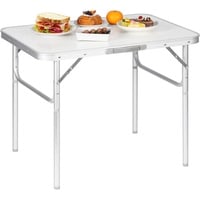 Woltu Campingtisch Klapptisch für Balkon Beistelltisch Balkontisch Reisetisch,75,5x55x25,5/59cm, Tischplatte