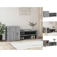 VidaXL Schuhschrank Grau Sonoma 130x35x54 cm Holzwerkstoff